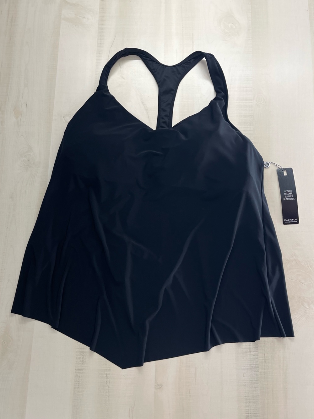 nwt MAGICSUIT women’s flowy racerback tank swim top 24W